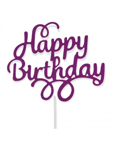 Topper per torta "Happy Birthday"...