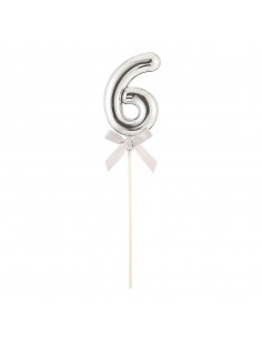 Topper per torta Numero 6...
