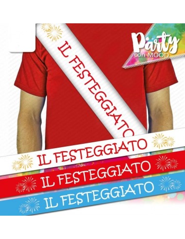 Fascia in tessuto "Il Festeggiato"