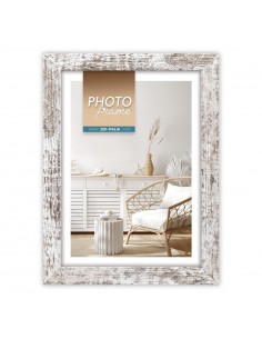 Portafoto in legno bianco...
