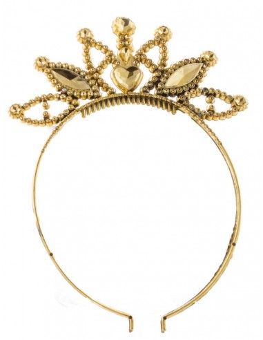 Cerchietto con diadema pvc Gold