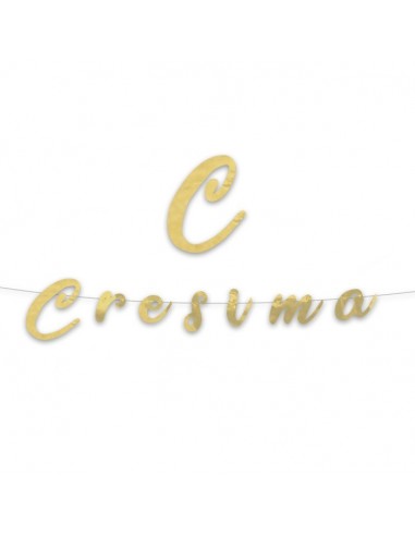 Festone scritta italic "Cresima" Cm....