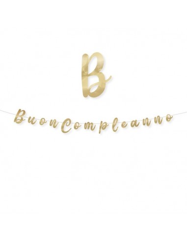 Festone scritta italic "Buon...