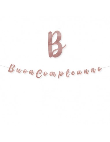 Festone scritta italic "Buon...