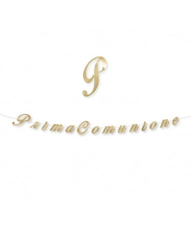 Festone scritta italic "Prima...