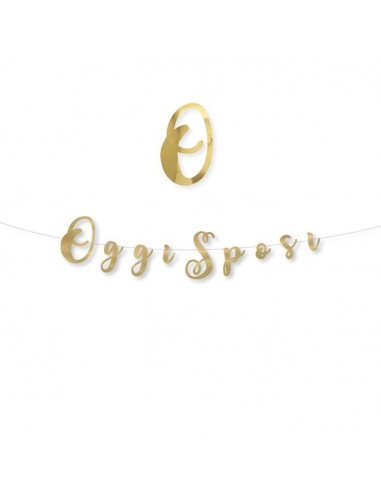 Festone scritta italic "Oggi Sposi"...