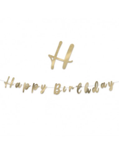 Festone scritta italic "Happy...