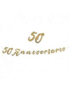 Festone scritta italic "50°...