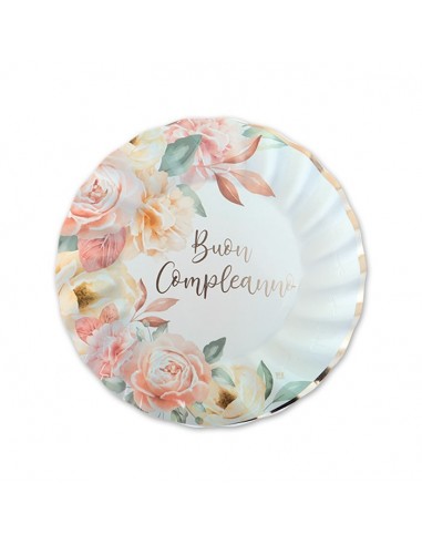 Piatti carta cm. 20 "Buon Compleanno"...