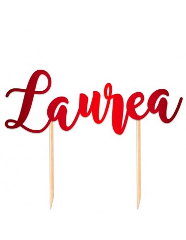 Cake topper scritta Italic Cm. 20x14...