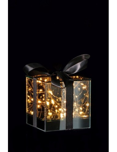 Lampada cubo vetro "Pacco regalo" con...