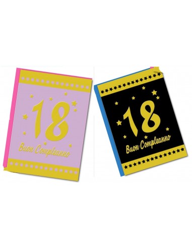 Biglietto auguri classico 18 Anni...
