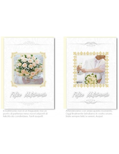 Biglietto auguri classico Matrimonio