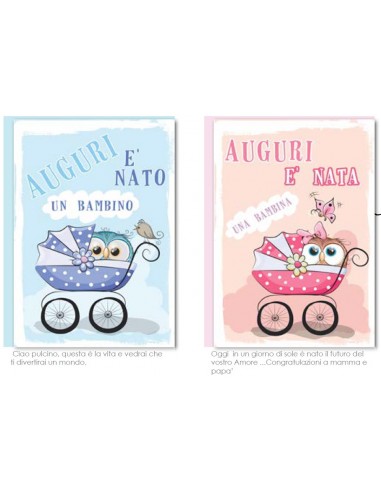 Biglietto auguri classico Nascita