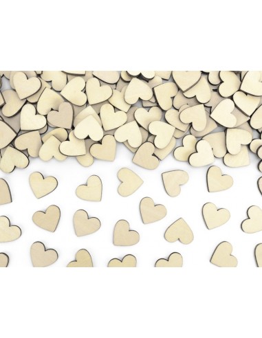 Confetti decorativi in legno "Hearts"...