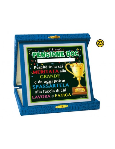 Targa a libretto vellutato Cm. 17x17...