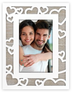 Portafoto legno "Hearts"...