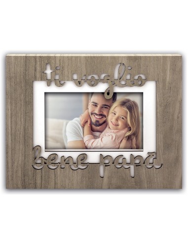Portafoto legno "Ti voglio bene papà"...