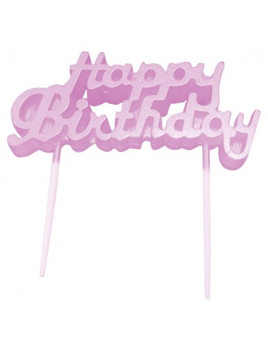 Candelina per torta scritta Happy...