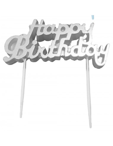 Candelina per torta scritta Happy...
