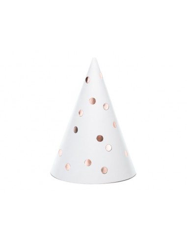 Cappellino con bianco a pois rosa...