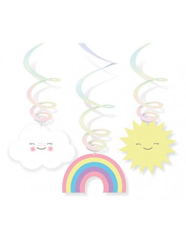 Festone pendente Arcobaleno e Nuvole...