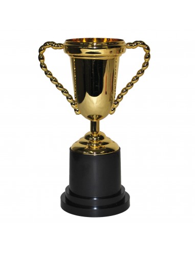 Coppa trofeo dorato due manici Cm. 26x17