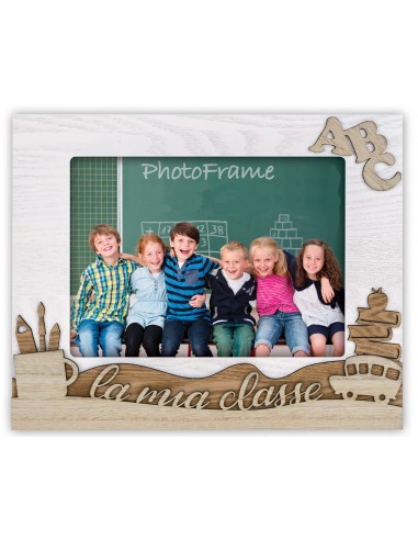 Portafoto legno "La mia classe" Cm....