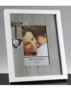 Portafoto legno con cuore...