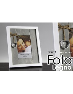 Portafoto Legno Con Cuore...