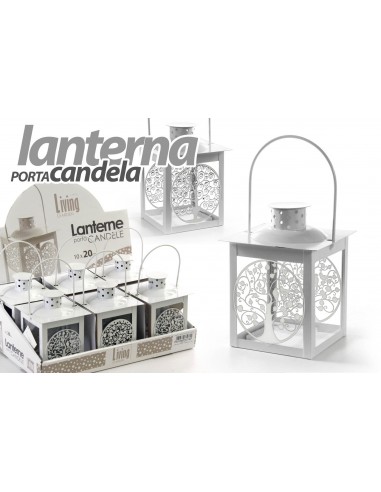 Lanterna porta candela in metallo...