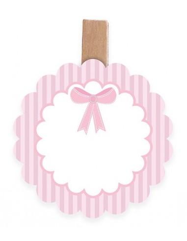 Set 6 mollette chiudipacco/segnaposto...