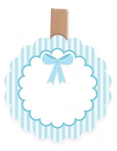 Set 6 mollette chiudipacco/segnaposto...