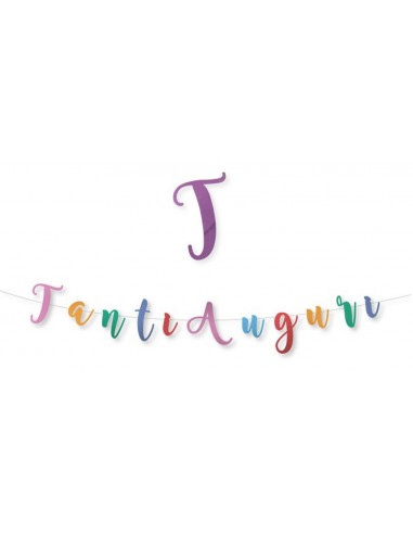 Festone scritta italic Cm. 300x15 –...