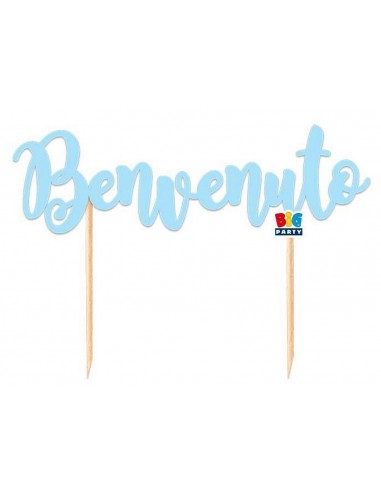 Cake topper Italic Cm. 20x15 - Benvenuto