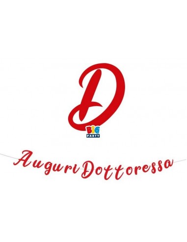 Festone scritta italic Auguri...