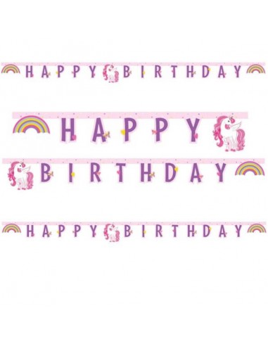 Festone banner scritta Happy Birthday...