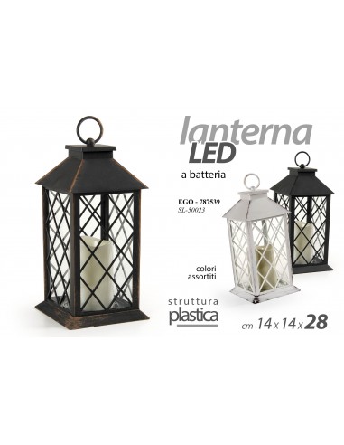 Lanterna in plastica a led cm....