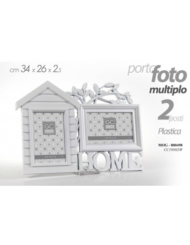 Portafoto in plastica 2 foto Home Cm....