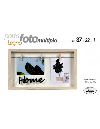 Portafoto in legno "Home" per due...
