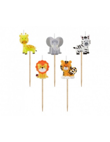 Candeline per torta picks Animali...