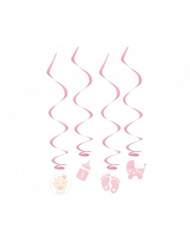 Festone pendente swirls Baby Girl -...