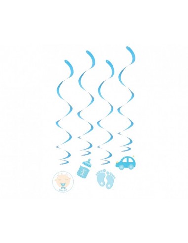 Festone pendente swirls Baby Boy -...