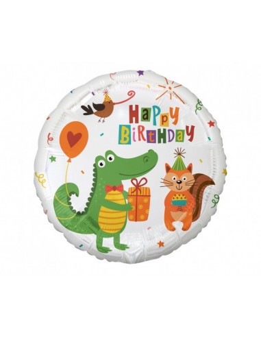 Palloncino mylar rotondo 18" - Happy...