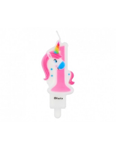Candelina per torta sagomata Unicorno...