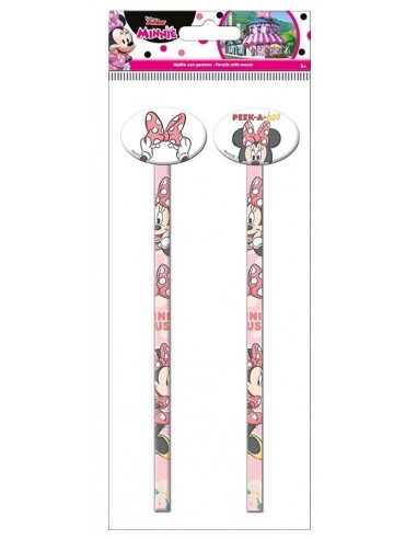 Blister 2 matite con topper gomma -...