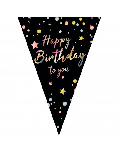 Festone bandierine pvc Happy Birthday...
