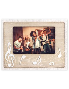 Portafoto legno "Music" Cm....