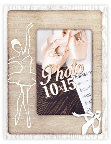 Portafoto legno "Ballerina" Cm. 22x17...