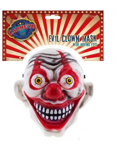 Maschera pvc semirigida Clown Horror